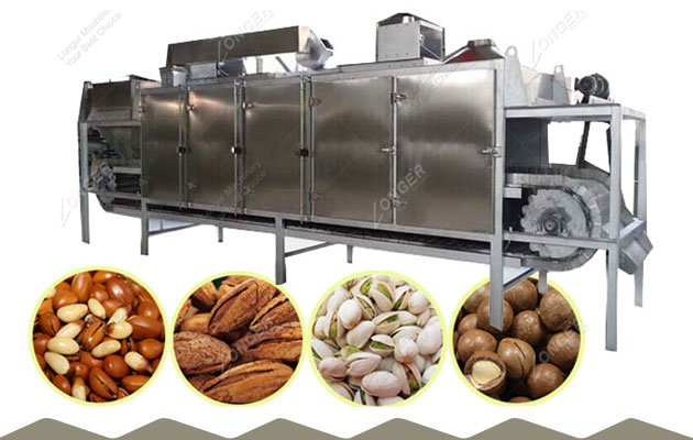 Industrial Pine Nut Roasting Machine| Hazelnut Drying Equipment Supplier
