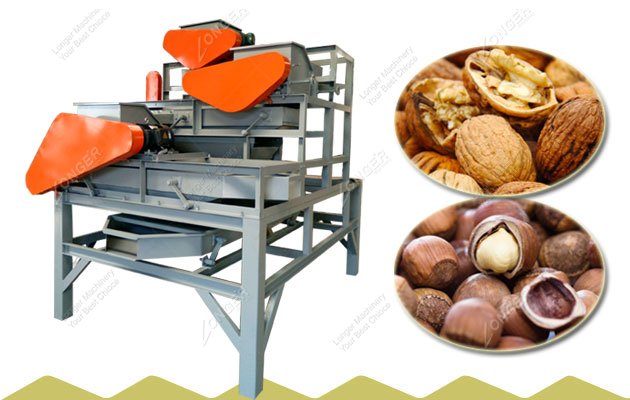 Commercial Walnut Cracker Sheller Machine|Hazelnut Cracking Shelling Machine Manufacturers