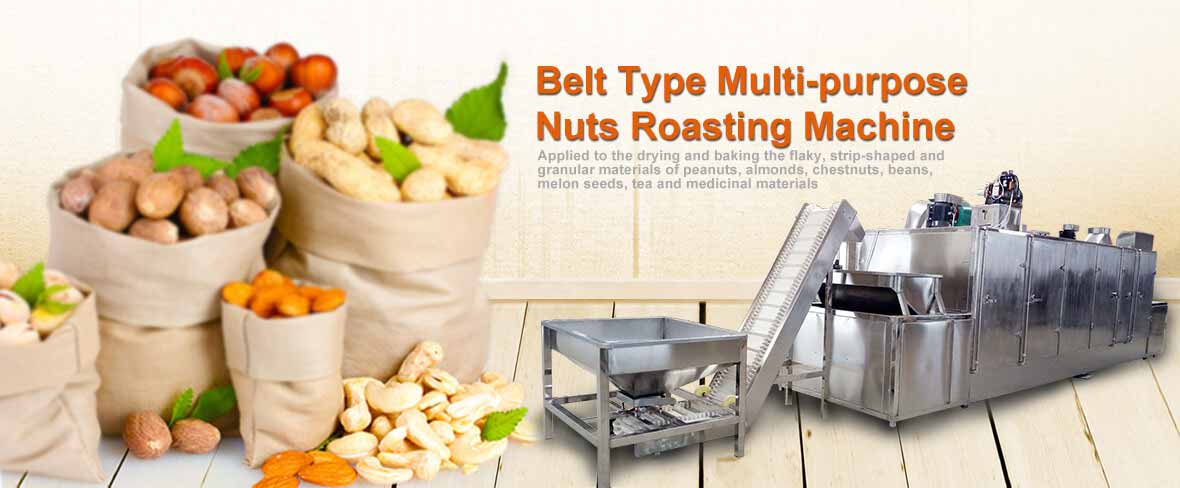Belt Typ Nuts Roasting Machine