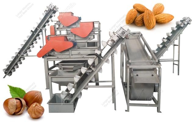 Hazelnut Cracking Shelling Machine|Commercial Almond Processing Plant