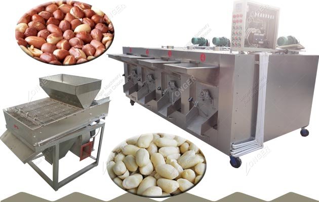 400 kg/h Groundnut Roasting and Peeling Machine Manufacturer