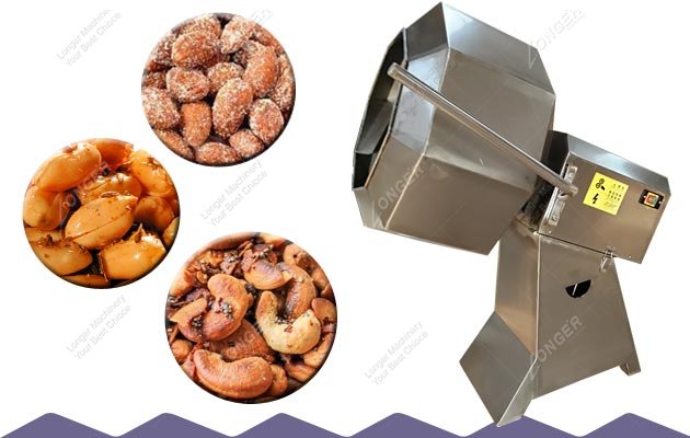 Peanut Almond Seasoning Machine | Cashew Nut Flavouring Machine Price