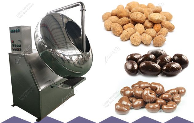 Automatic Peanut Cashew Nut Flour Chocolate Coating Machine in China