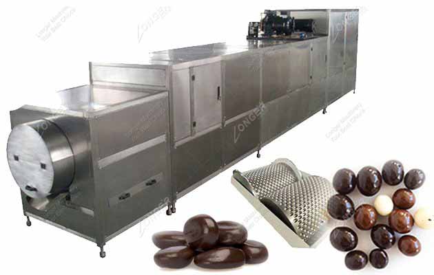 Fully Automatic Chocolate Bean Forming Machine With 600mm Roller