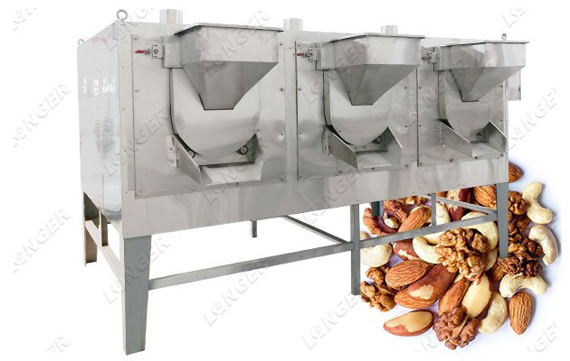 300 KG/H Commercial Nut Roasting Machine