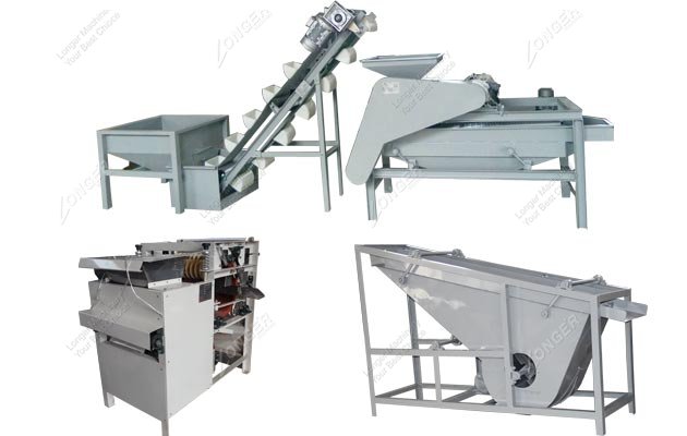 Almond Shelling and Cracking Machine