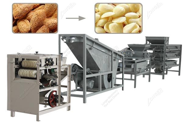 Industrial Almond Cracking Machine Line