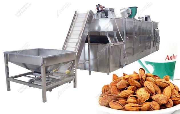 Belt Type Continuous Nuts Drying Machine 