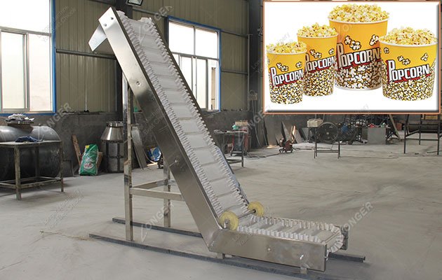 Continuous Type Seasoning Machine for Popcorn