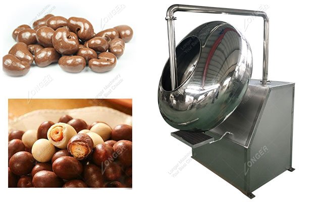 Automatic Peanut Chocolate Coating Machine in China