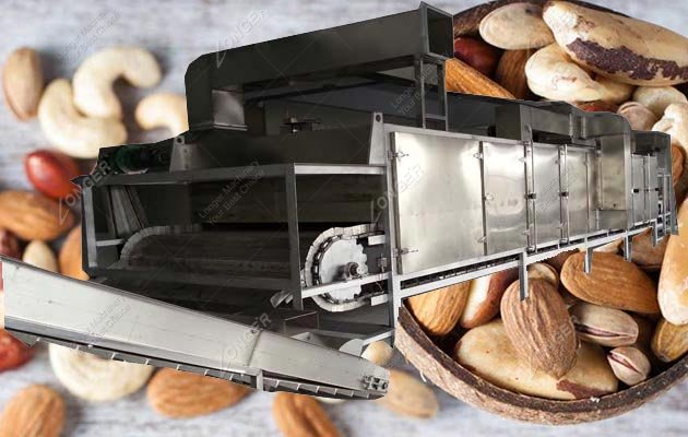 Continuous Pine Nut Drying Machine for Sale