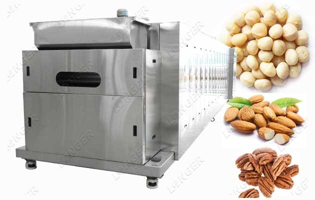 Continuous Macadamia Nut Roasting Machine in China