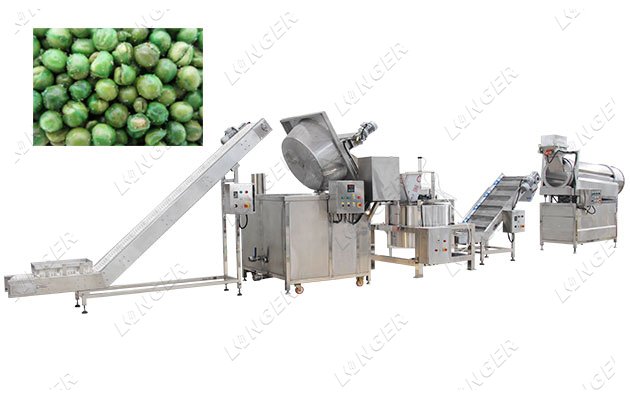 Peas Frying Production Line Factory Price