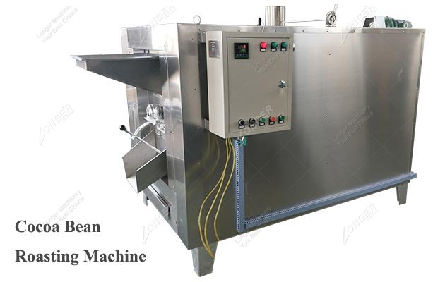 Stainless Steel Cocoa Bean Roasting Machine